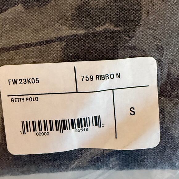 Maryam Nassir Zadeh – Getty Polo in Ribbon (Grey) – Small – NWT - Picture 5 of 11